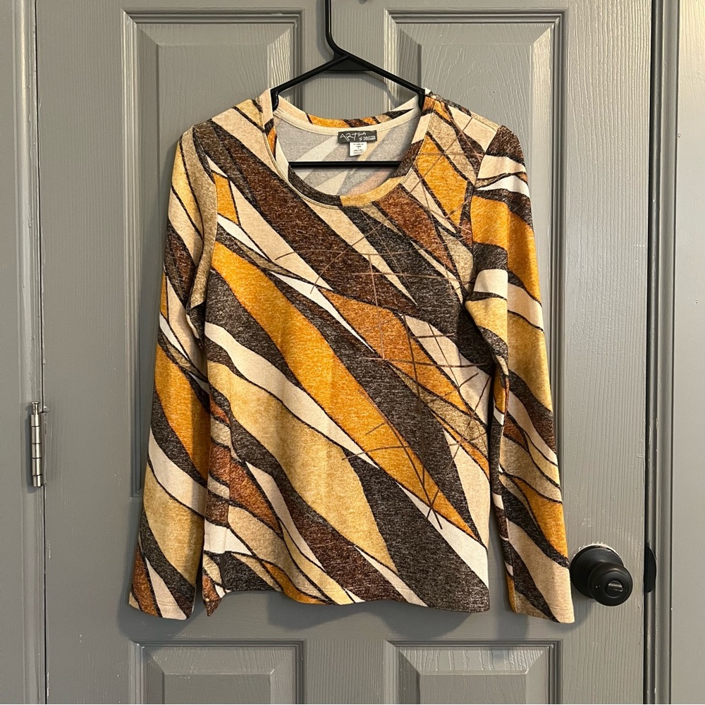 Simply Art by Dolcezza Abstract Long Sleeve Top